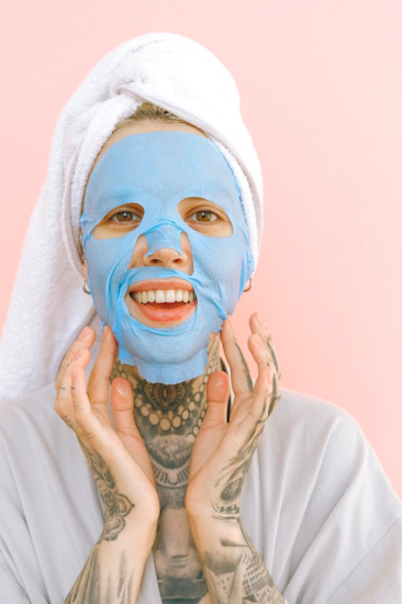 Phycocyanin Tek kullanımlık Yüz maskesi 